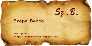 Szépe Bence névjegykártya